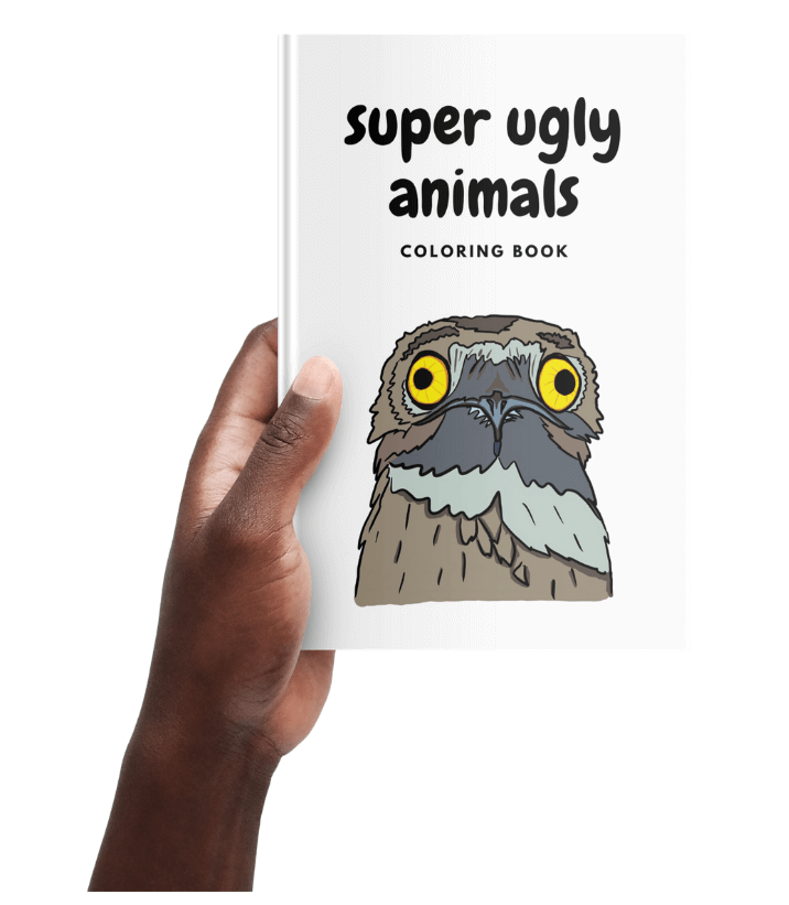 Super Ugly Animals coloring book