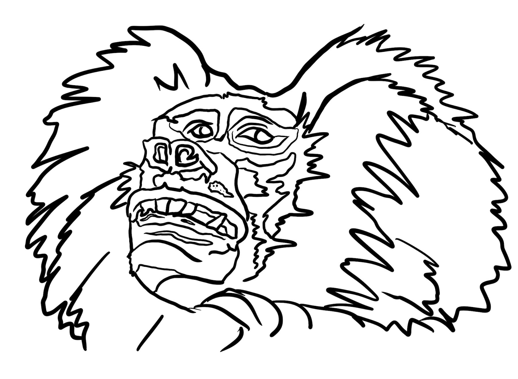 Ugly monkey